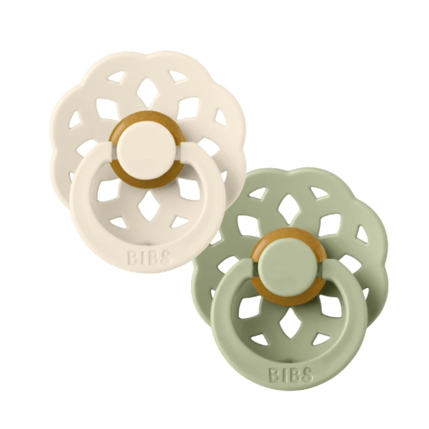 BIBS Dummies - Boheme S2 - Ivory/Sage (2pk)