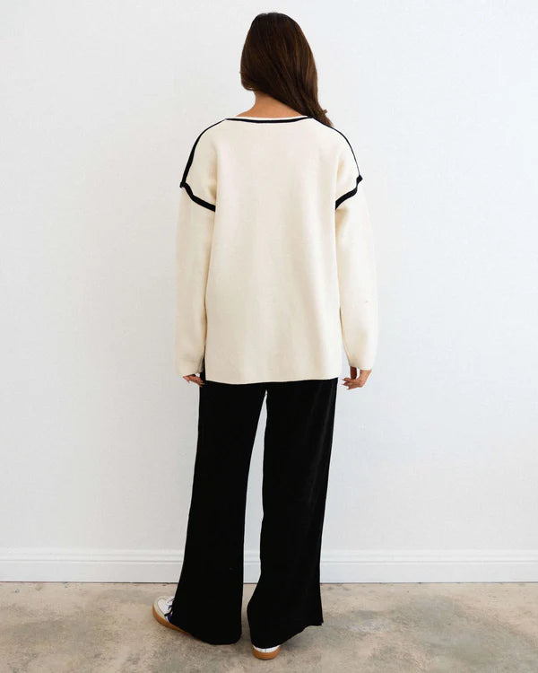 Contrast Knit Jumper