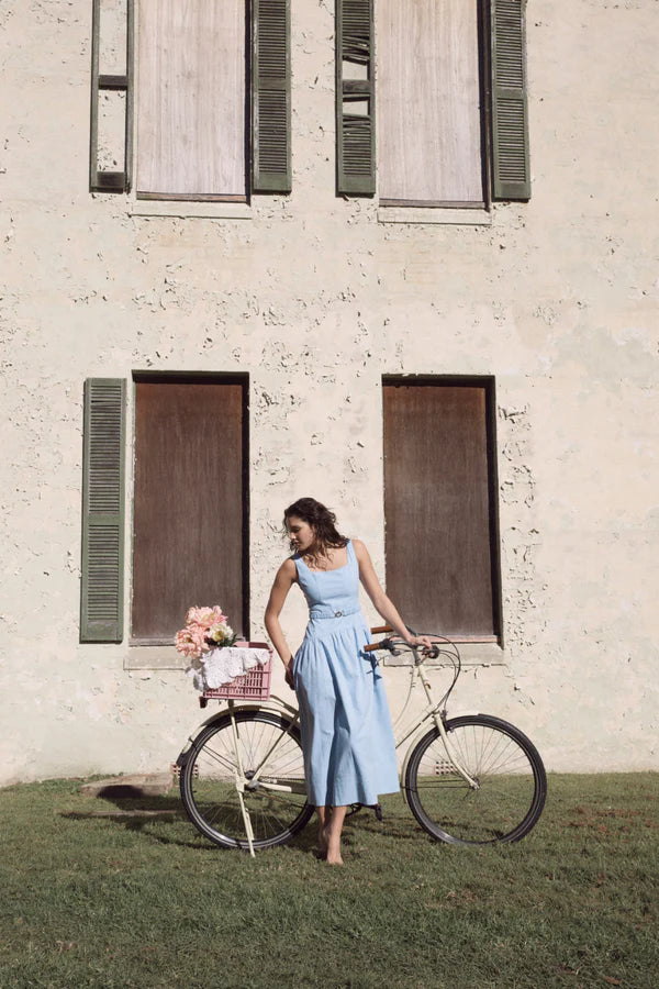 Luella Belted Midi Dress