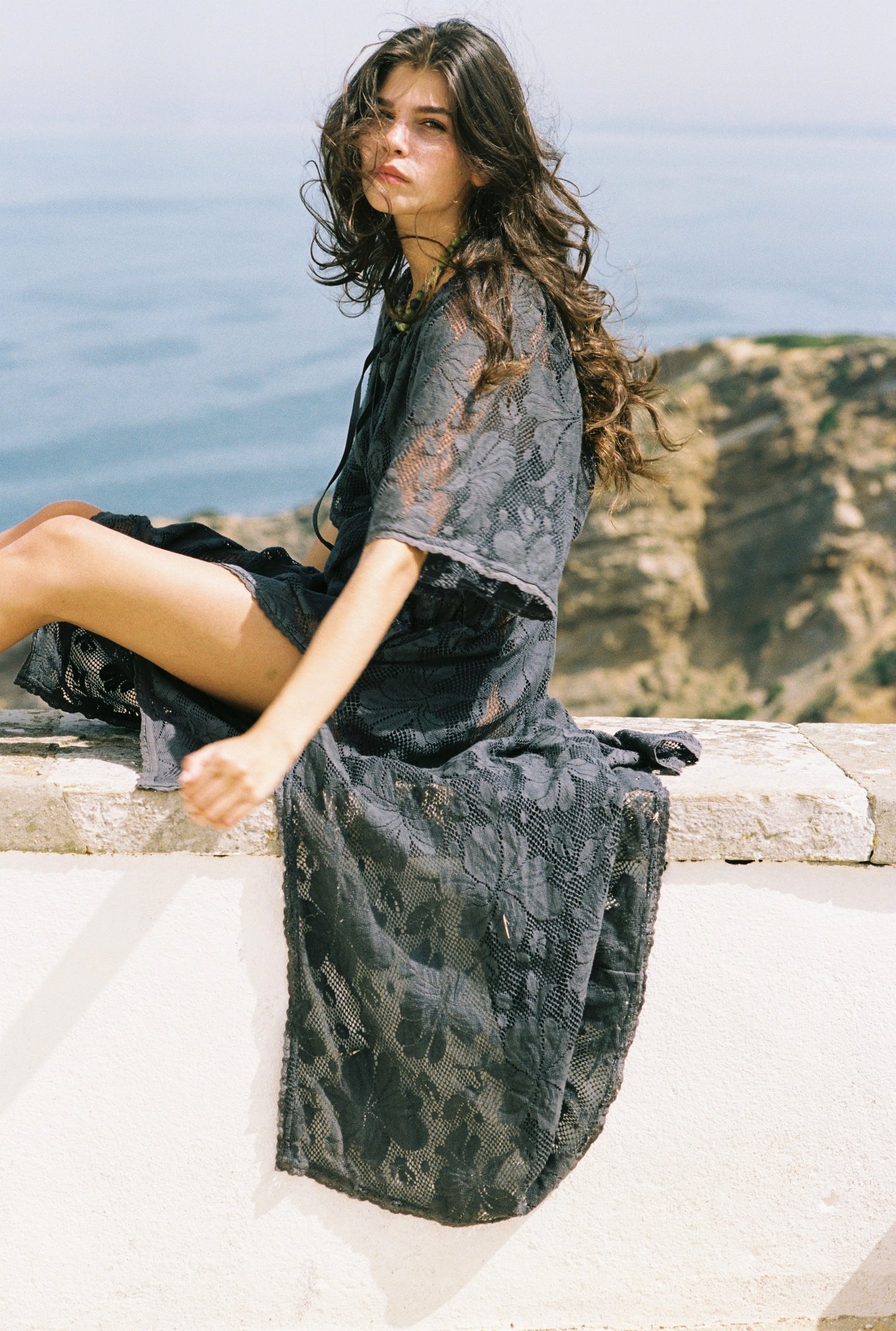 Midnight Lace Primavera Maxi Dress