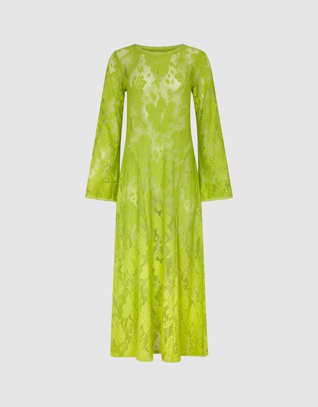 Nova Lace Cherry Maxi Dress