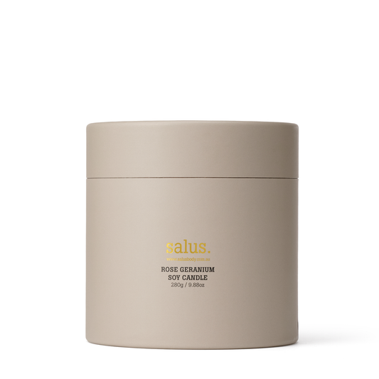 Rose Geranium Soy Porcelain Candle