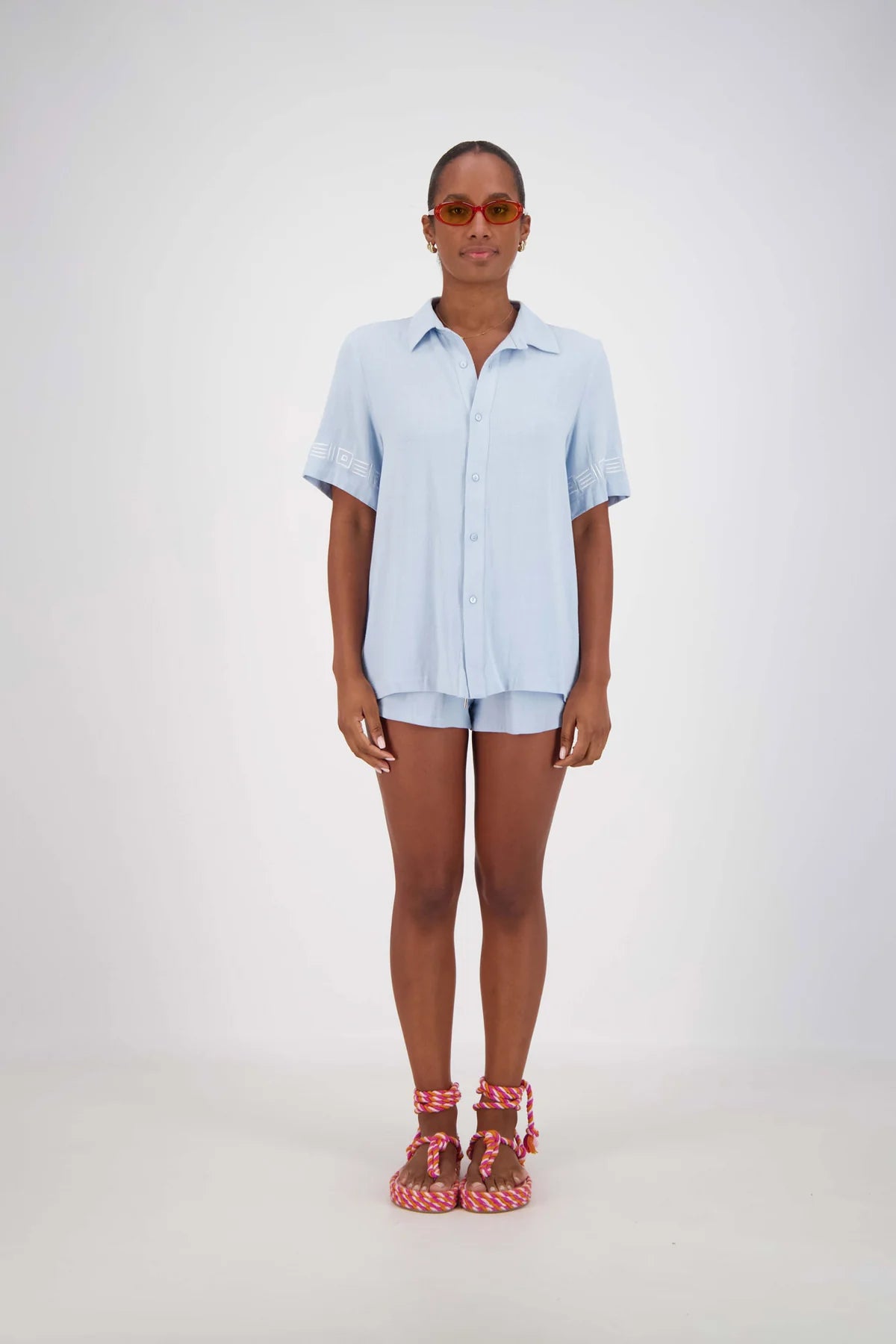 Rosetta Shirt Powder Blue
