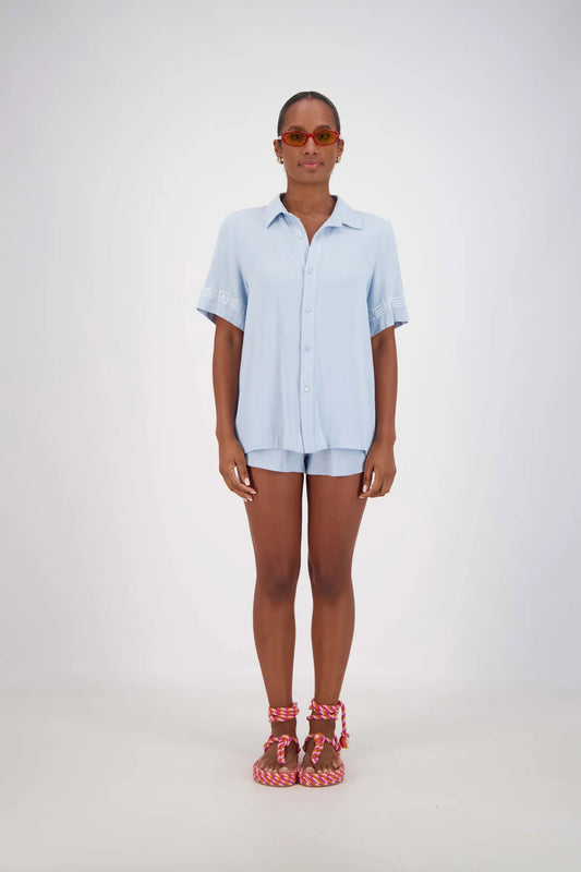Rosetta Shirt Powder Blue