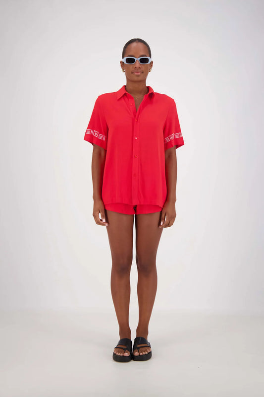 Rosetta Shirt Red
