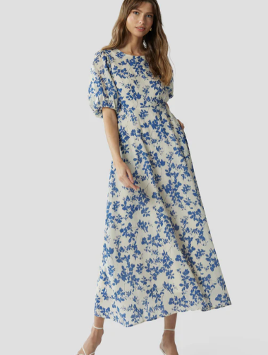 Santorini Sea Maxi Dress