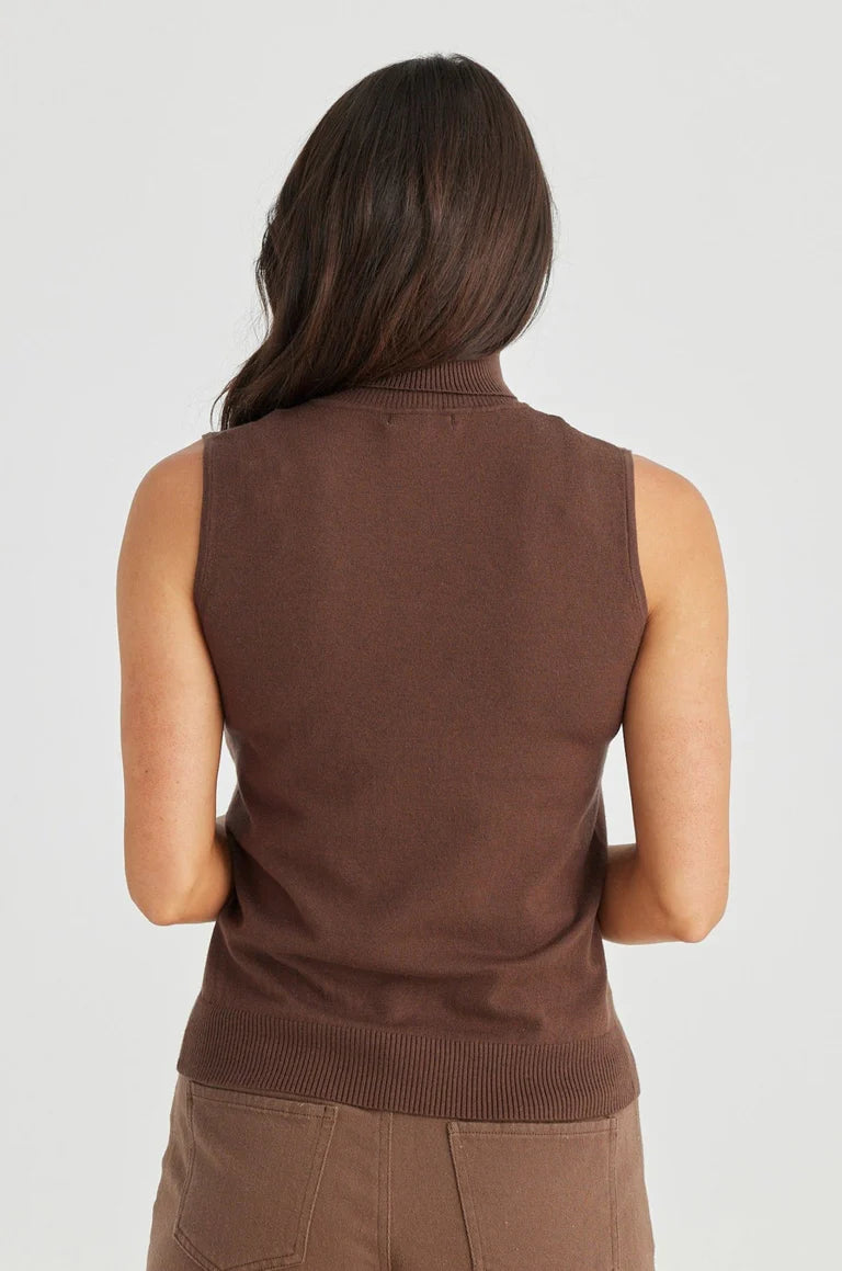 Skye Knit Top - Cacao