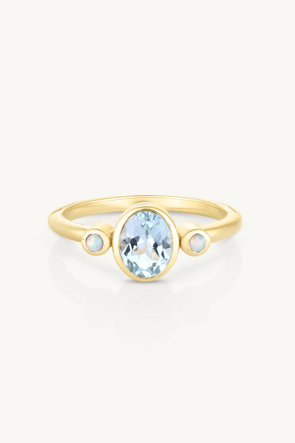 Sophia Sky Blue Topaz Gold Stacker