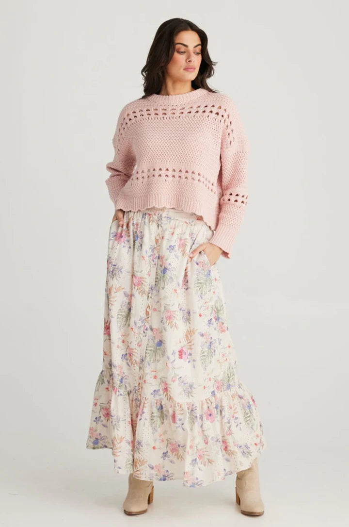 Cyrus Skirt - Floral Broderie