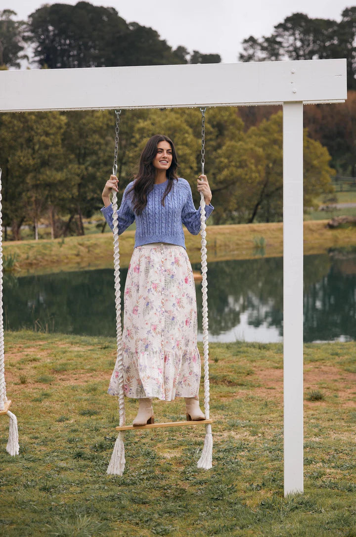 Cyrus Skirt - Floral Broderie