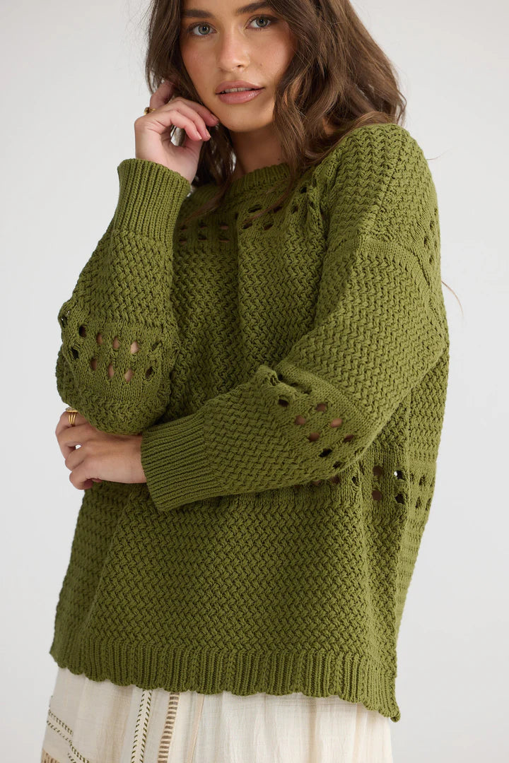 Tanner Knit - Olive