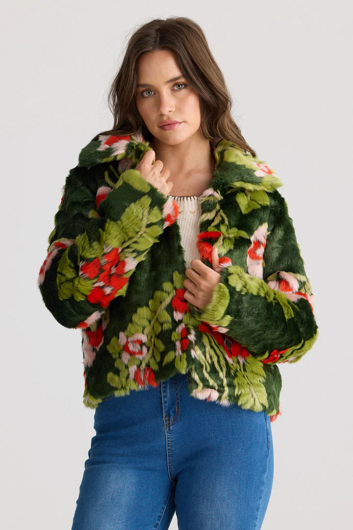 Stuart Jacket - Green Floral