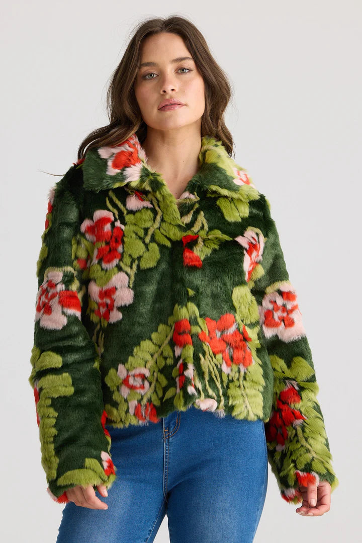 Stuart Jacket - Green Floral