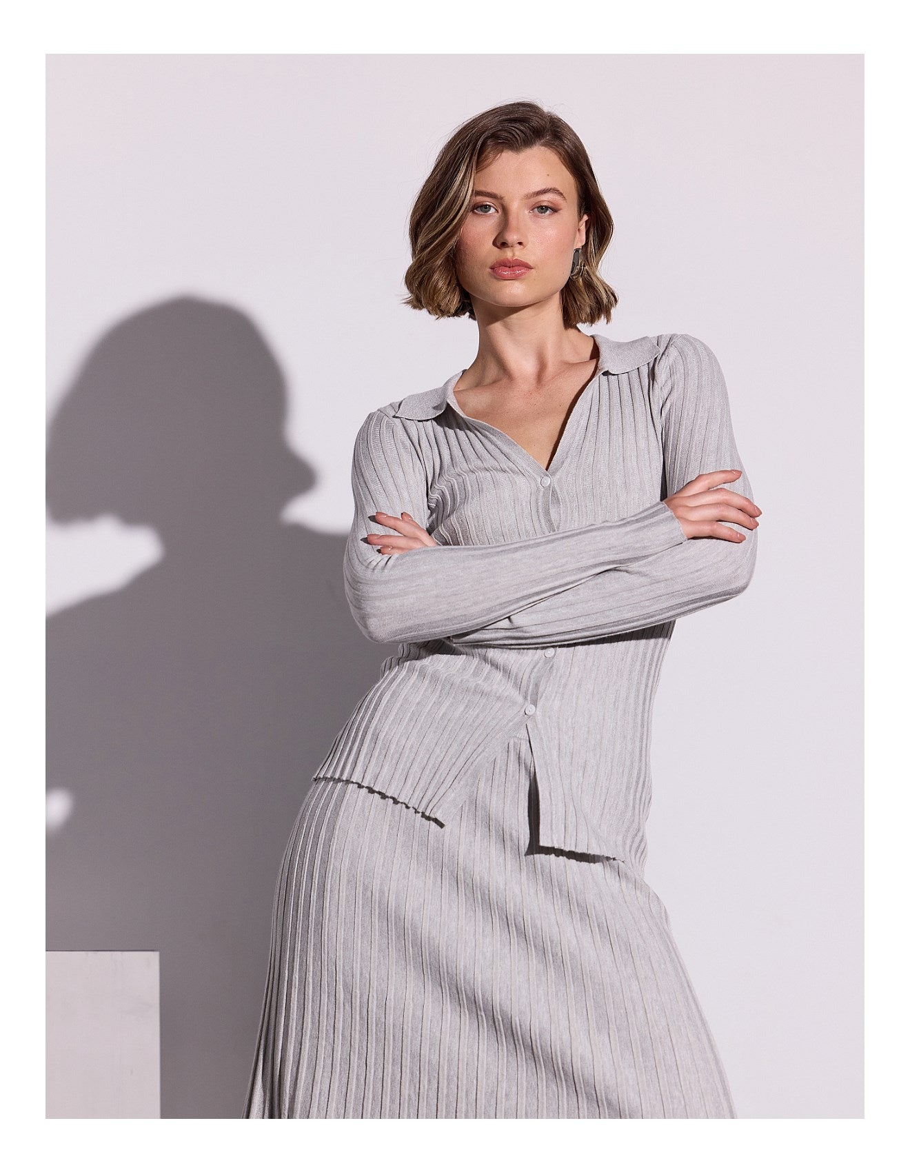 Marlow Ribbed Polo Top