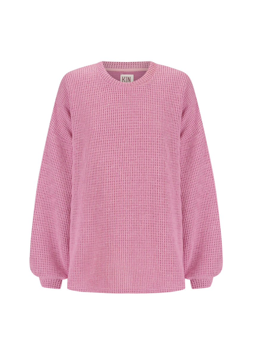 Pheme Chunky Knit Jumper - Pink