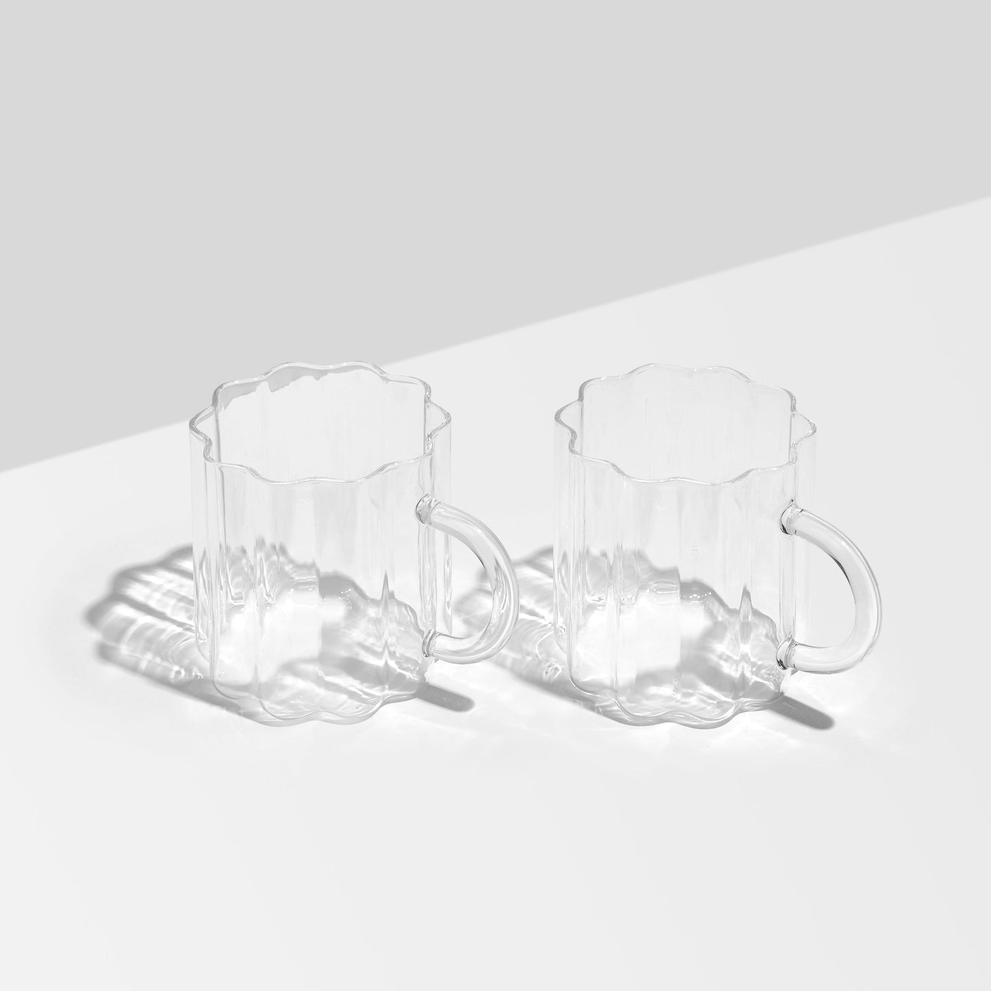 Wave Mug - Set of 2 Clear