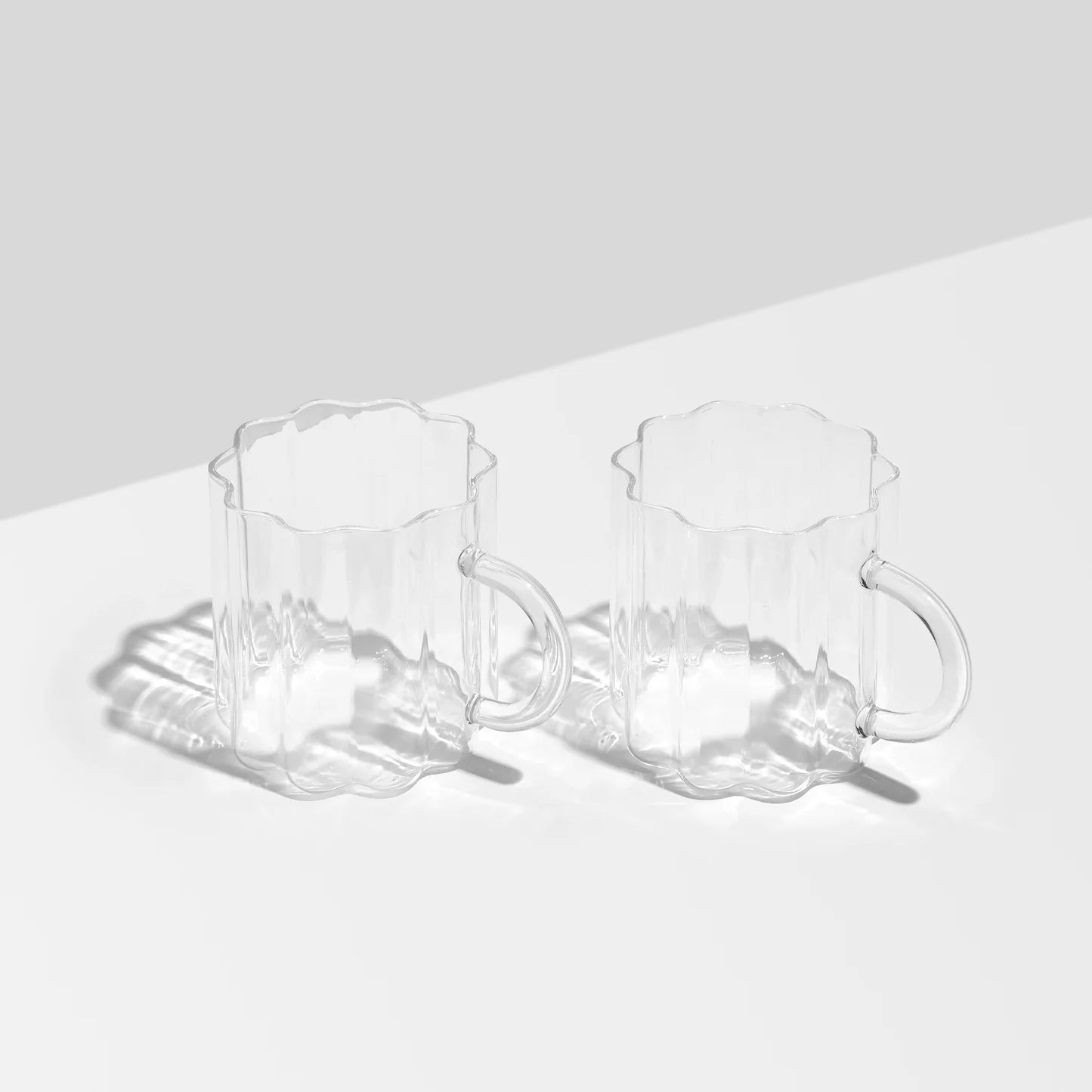 Wave Mug - Set of 2 Clear