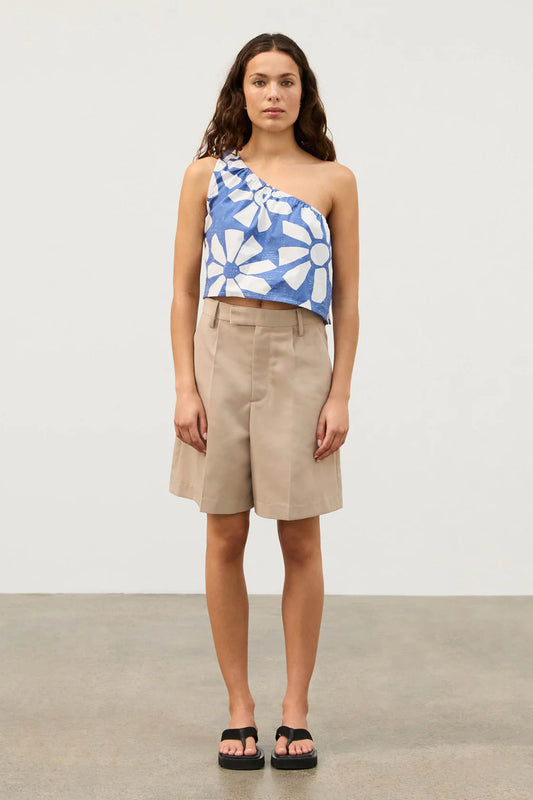 Geo Flower Cotton Top