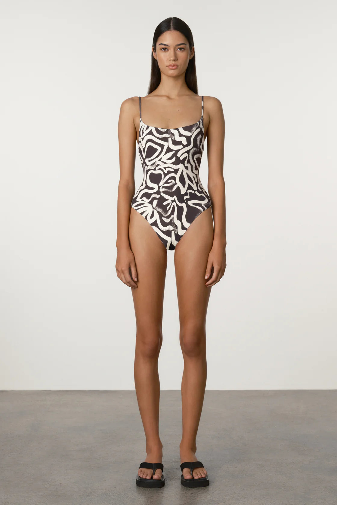 Paint Flower Reversible One Piece