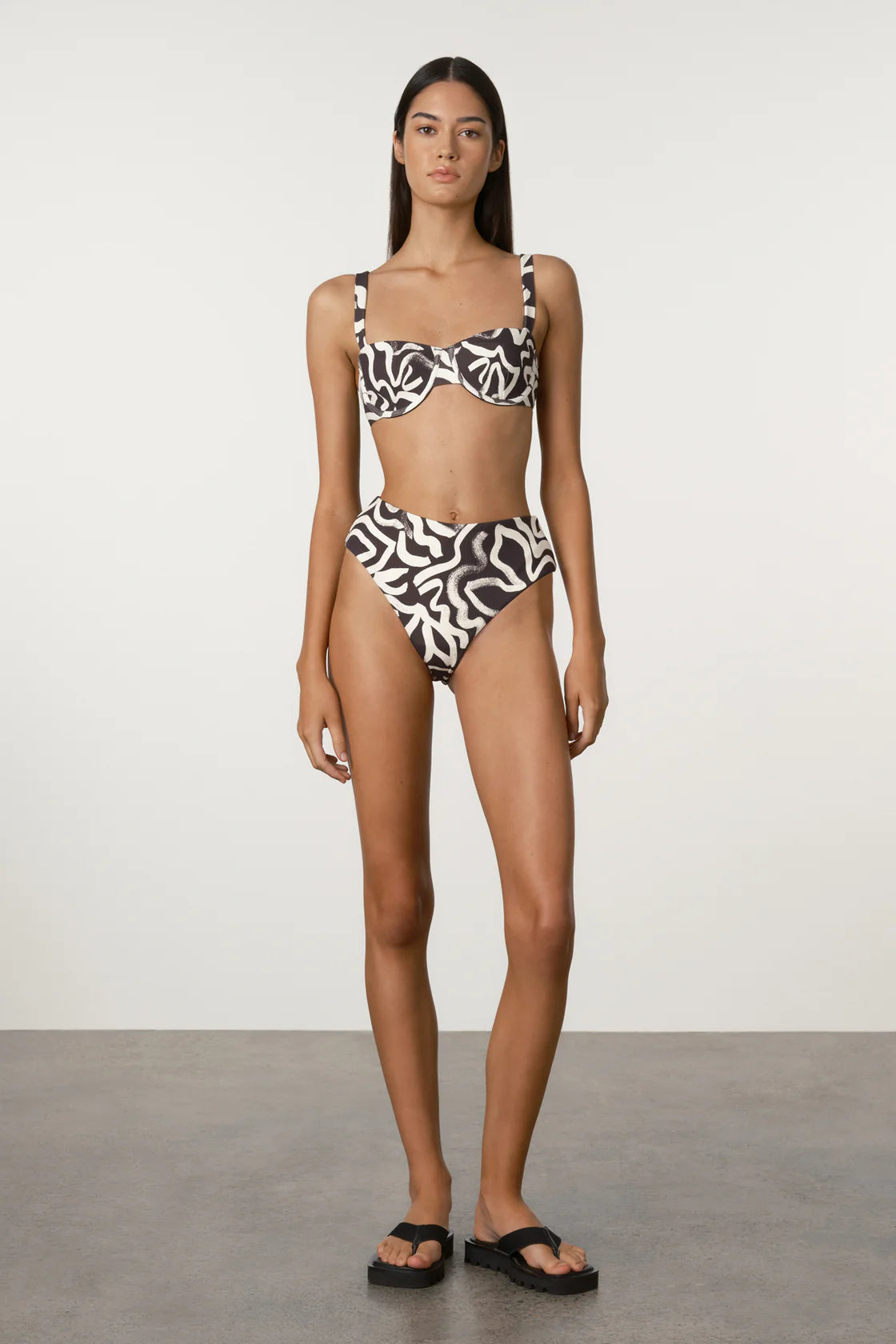 Paint Flower Waisted Full Brief