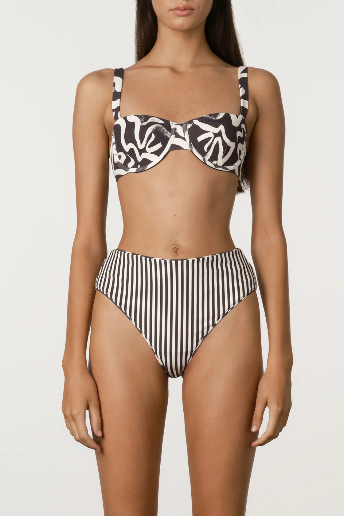 Paint Flower Waisted Full Brief