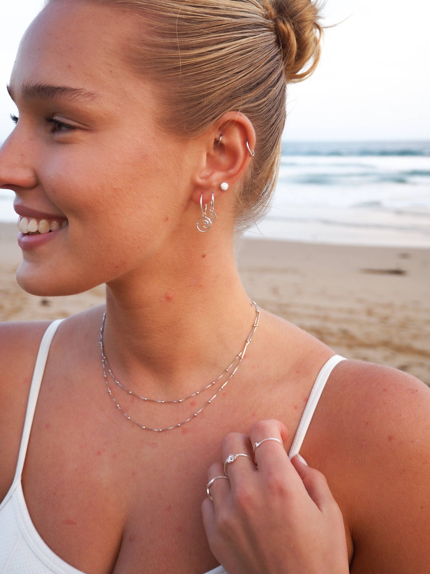 Wave Ring Sterling Silver : US 6