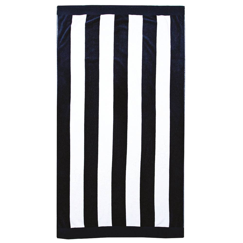 Classic Stripe Beach Towel: Moss
