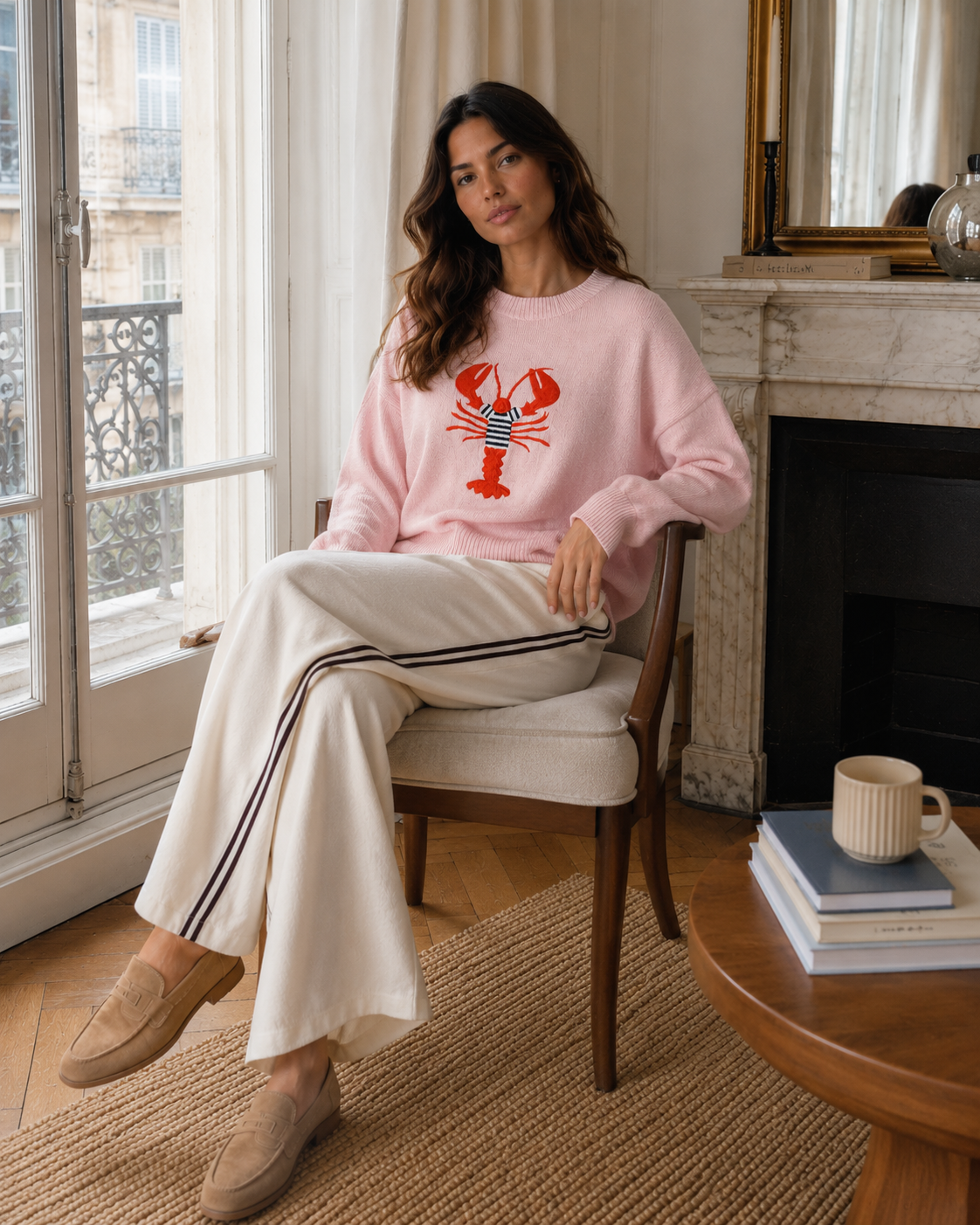 Nine Seven Zero Jumper: Pink