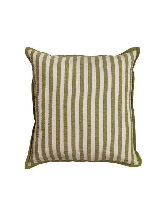Seersucker Stripe Cushion: With Insert