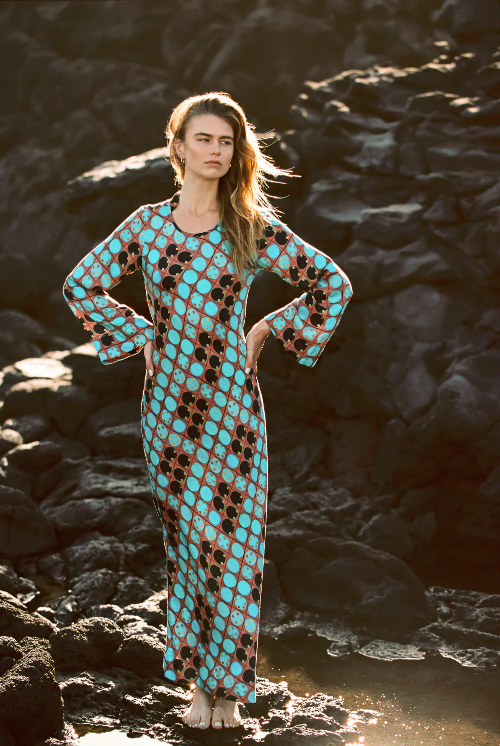 Archaic Olive Maxi Dress