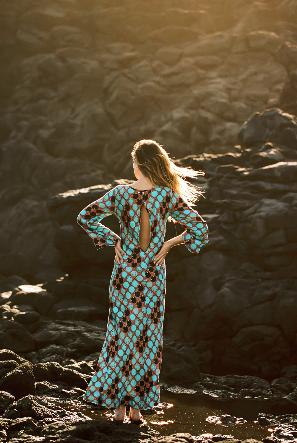 Archaic Olive Maxi Dress