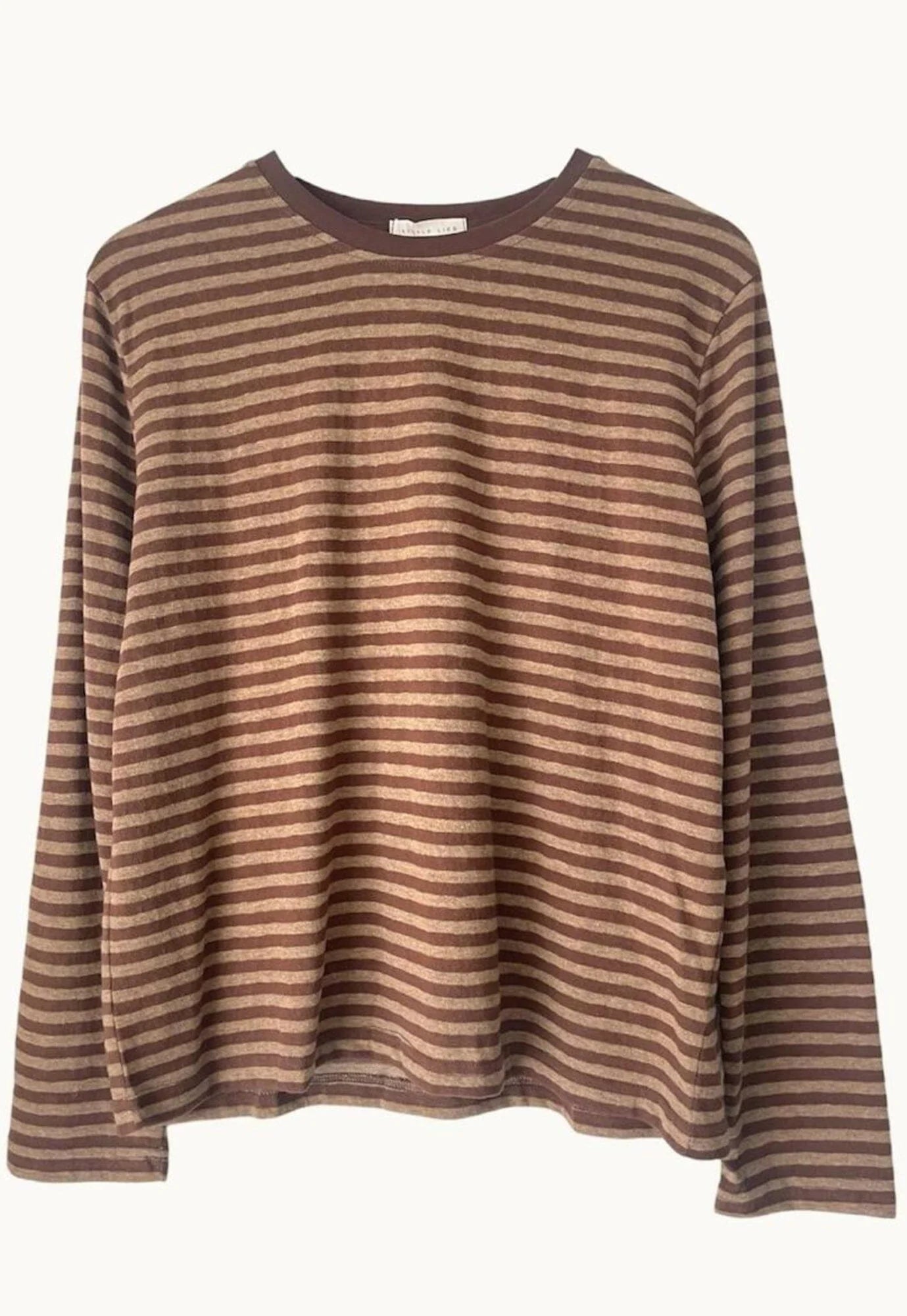 Athena Stripe L/S Shirt - Brown
