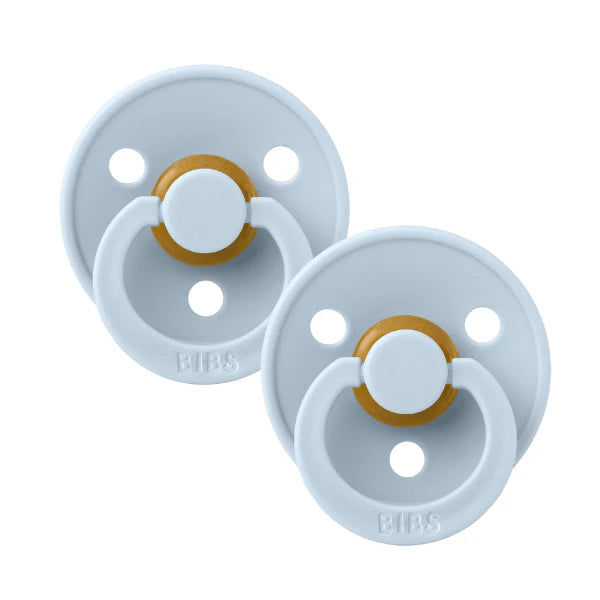 BIBS Dummies - Round S2 - Baby Blue