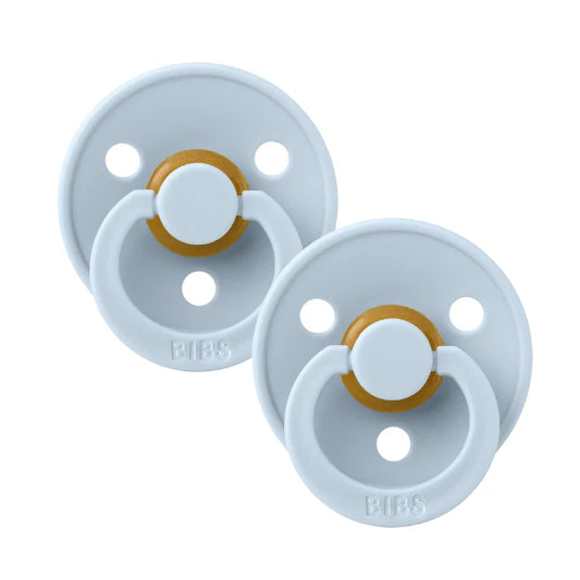 BIBS Dummies - Round S2 - Baby Blue