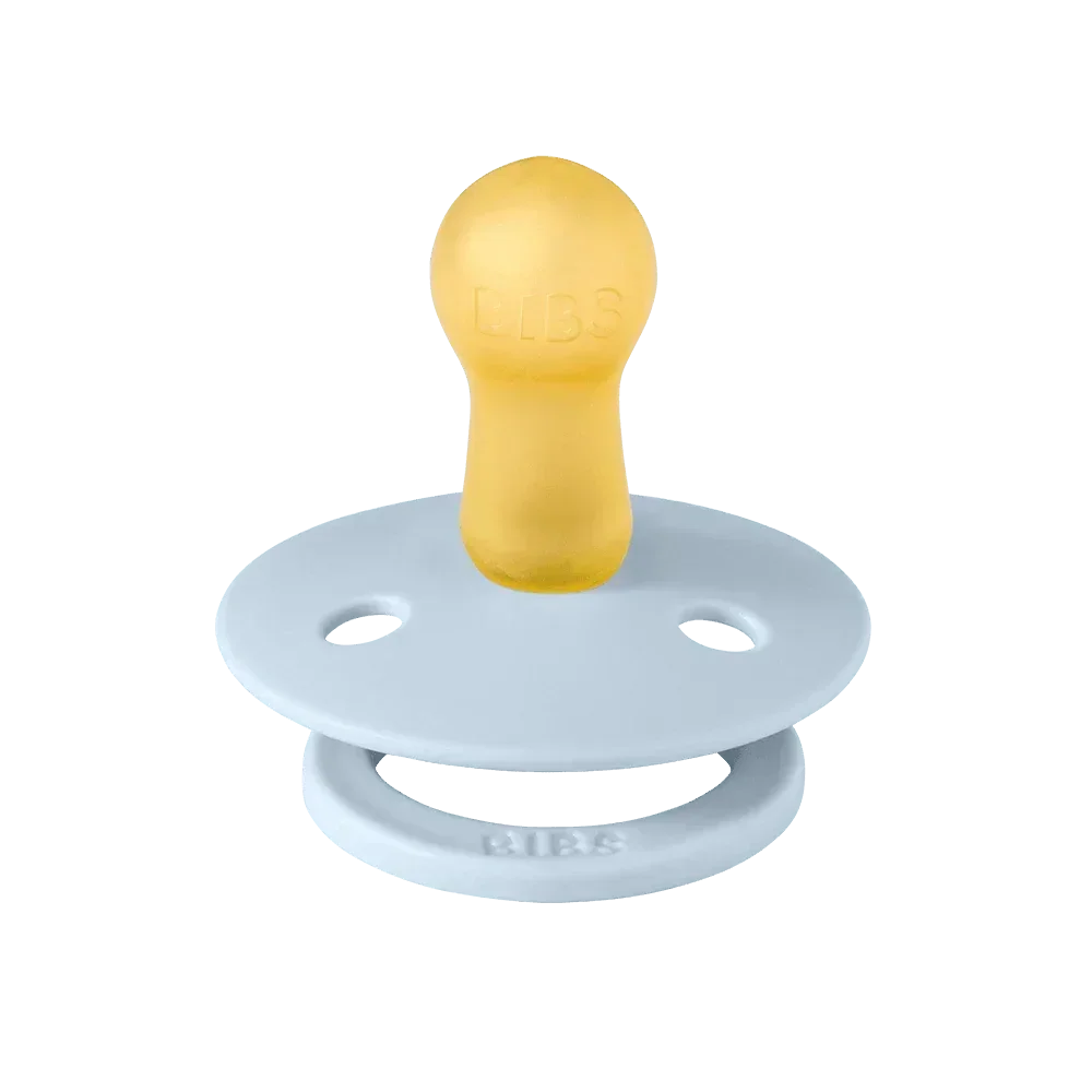 BIBS Dummies - Round S1 - Baby Blue (2pk)