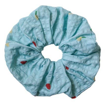 Forget Me Not Scrunchie in Sky