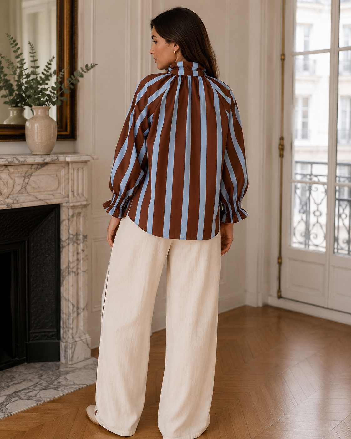 Nine Eight Six Shirt - Brown