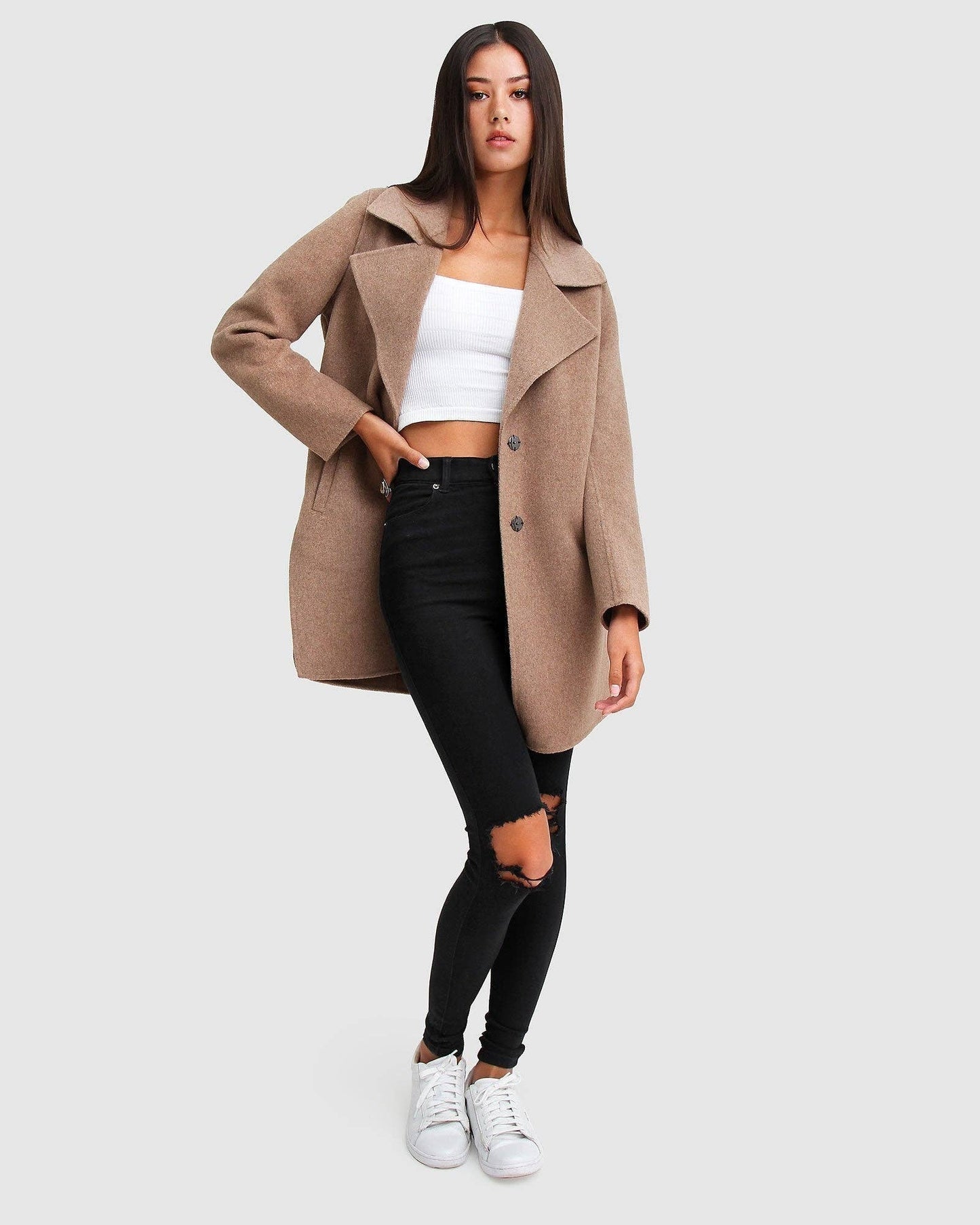 Ex-Boyfriend Wool Blend Jacket - Oat