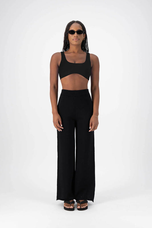 Capri Crop Top - Black