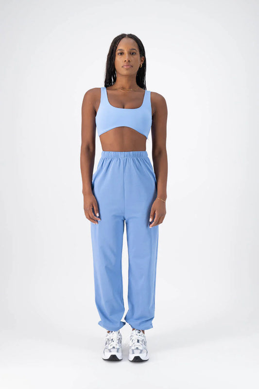 Capri Crop Top - Powder Blue