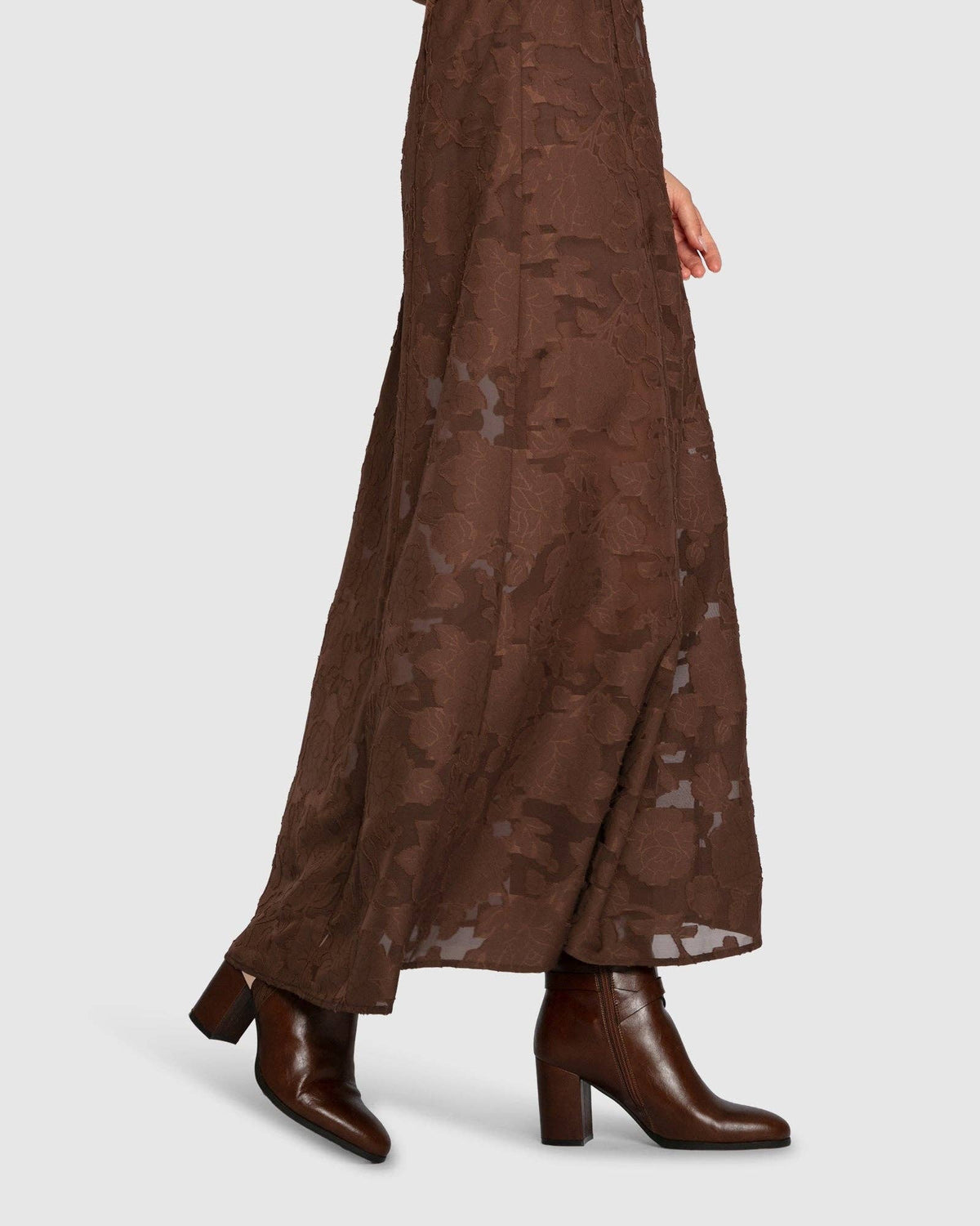 Play It Cool Coupe Maxi Skirt - Chocolate: XS