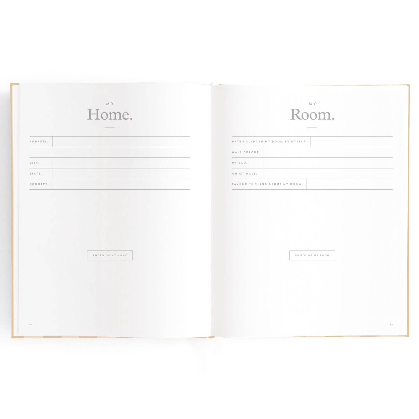 Baby Book Coffee Stripe