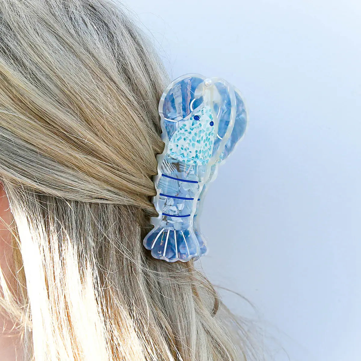 Lobster Hair Claw Blue