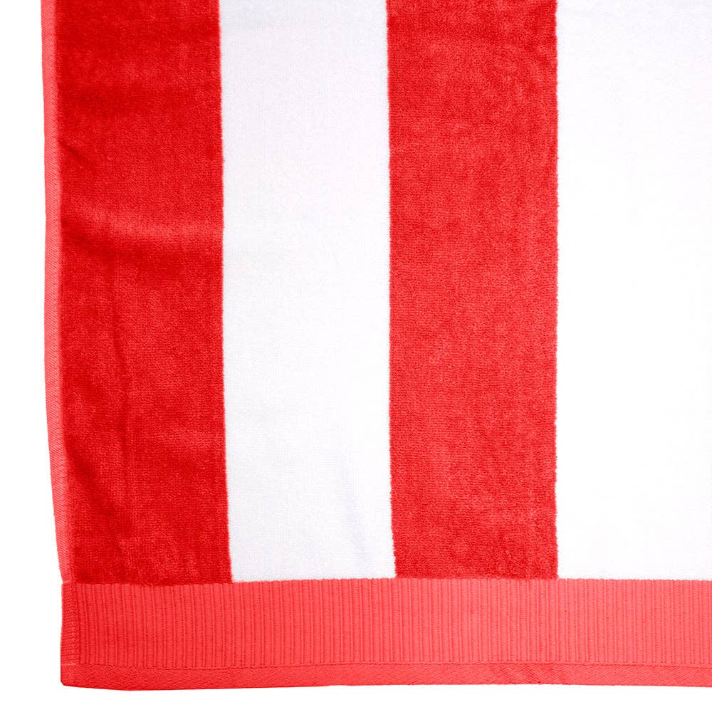 Classic Stripe Beach Towel: Moss