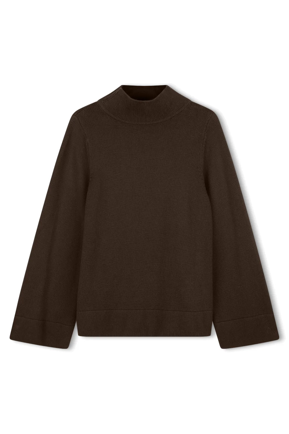 Ida Funnel Neck Sweater - Espresso