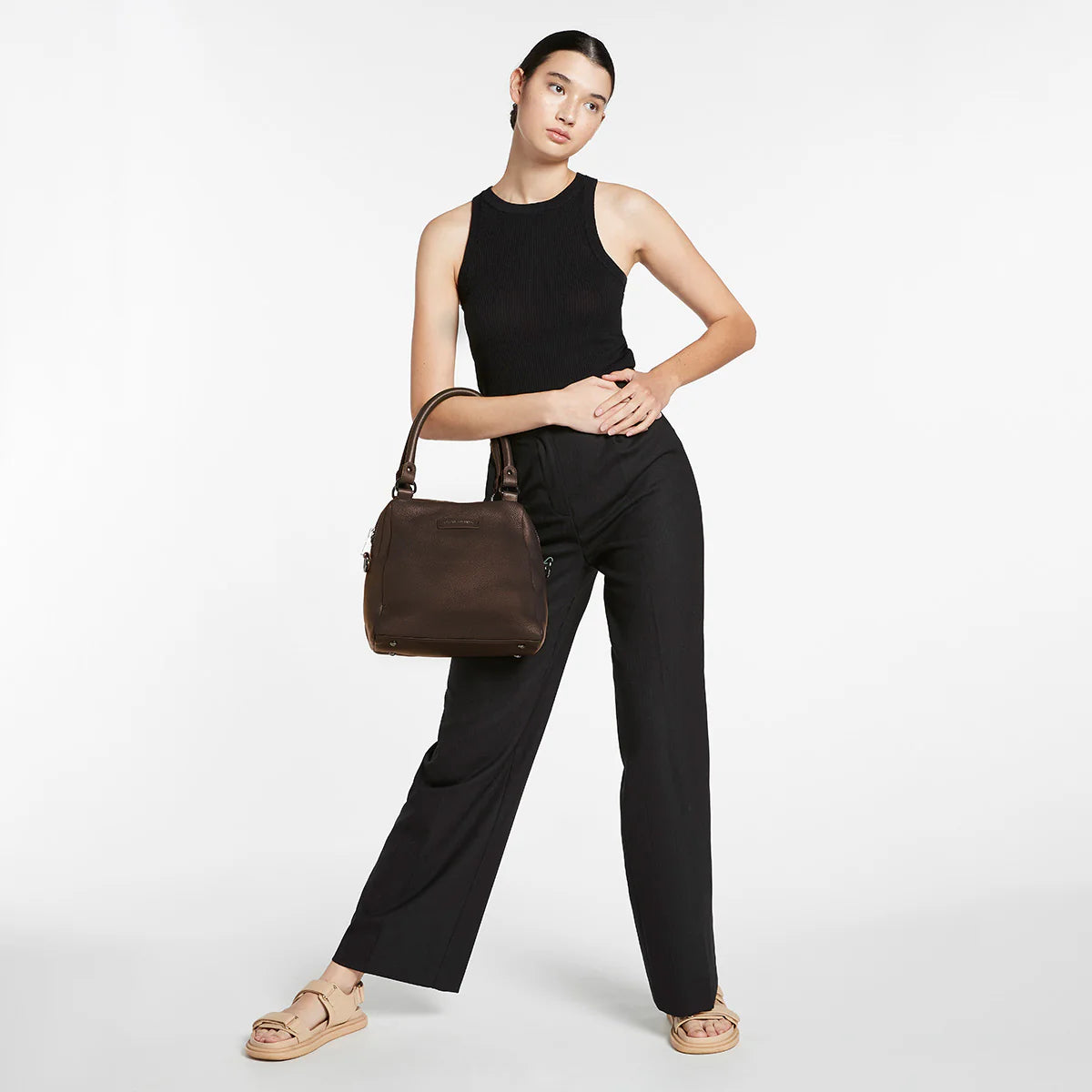 Last Mountains Leather Bag - Cocoa