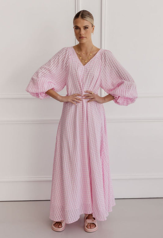 Madero Pink Chequer Dress