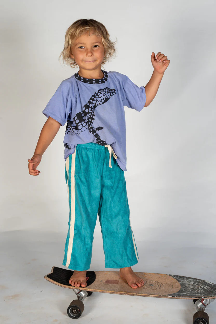 Mini Terry Pant - Blue Crush