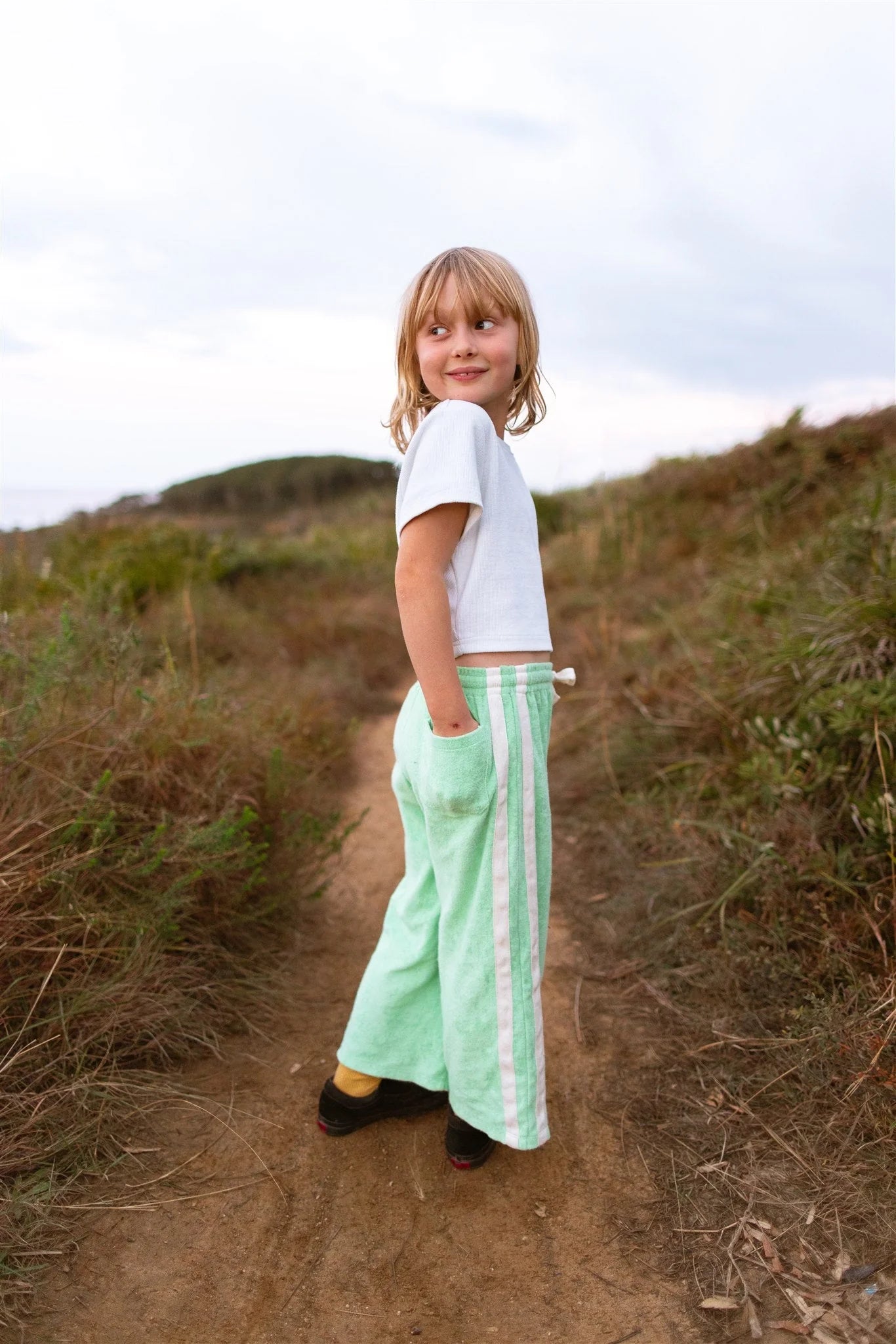 Mini Terry Pant - Mint