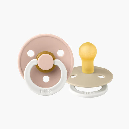 BIBS - Round S2 Glow - Blush/Vanilla (2pk)